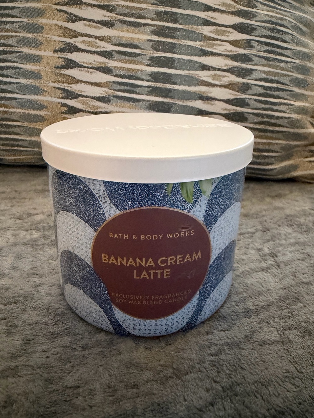 Banana Cream Latte Bath and Body Works 3 Wick Candle